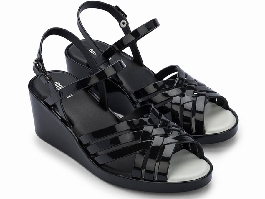 Zuecos Melissa Flora Mujer - Negras - Argentina LVD-812947